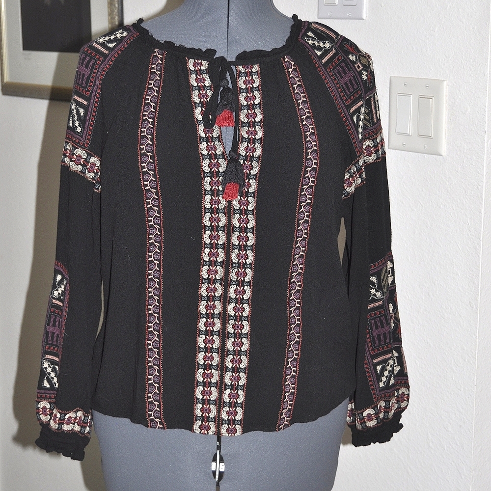 American eagle peasant blouse